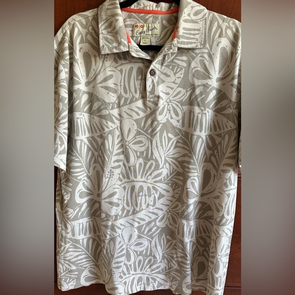 Crazy Shirt Hawaiian Polo Shirt Large - Picture 1 of 5